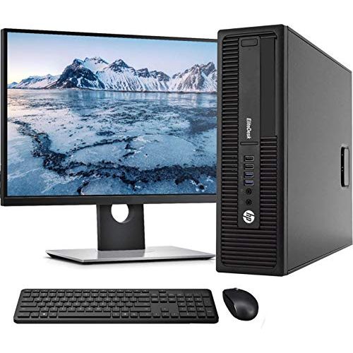  Amazon Renewed HP 800 G1 Small Form Computer Desktop PC, Intel Core i5 3.2GHz Processor, 16GB Ram, 128GB M.2 SSD, 1TB HDD,Wireless Keyboard & Mouse, Wifi Bluetooth, New 19 Monitor, Win 10 Pro (Re