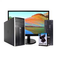 Amazon Renewed HP 6200 Desktop Tower Computer, Intel Core i7 Quad Core, 8GB RAM, 500GB Solid State Drive, DVD, Wi-Fi, Windows 10 Pro, Periphio Wireless Keyboard, Periphio 1080p Webcam, New 23.6 M