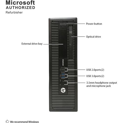  Amazon Renewed HP EliteDesk 800 G1 Small Form Desktop Computer Tower PC, (Intel Quad Core i5-4570, 16GB Ram, 1TB Solid State SSD, WiFi) Win 10 Pro (Renewed)