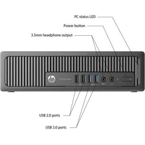  Amazon Renewed HP EliteDesk 800 G1 USFF Desktop PC Computer Package, Intel Quad Core i5 up to 3.6GHz, 16G DDR3, 512G SSD, USB 3.0, VGA, DP, 20 Inch LCD Monitor(Brands May Vary), Keyboard, Mouse,