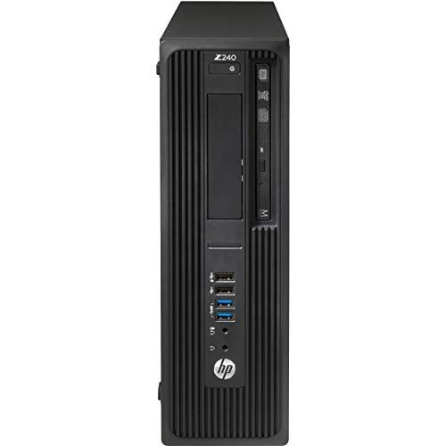  Amazon Renewed HP L9K23UT#ABA Workstation Z240 Mini Desktop, 8 GB RAM, 1 TB HDD, Intel HD Graphics 530, Black (Renewed)