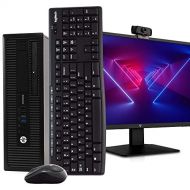 Amazon Renewed HP 800 G1 PC Desktop Computer, Intel i5, 8GB RAM 240GB SSD, Windows 10 Pro, New 23.6 FHD LED Monitor, New 1080p Webcam, New 16GB Flash Drive, Wireless Keyboard & Mouse, DVD, WiFi (