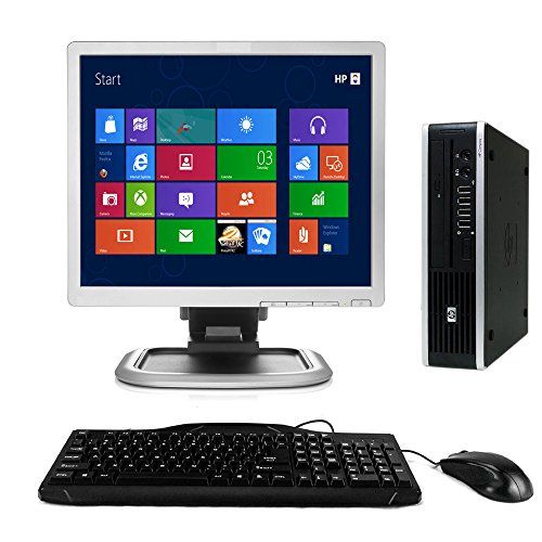  Amazon Renewed HP Elite 8000 USFF Windows 10 Desktop Computer C2D 3.0 PC 4GB 160GB DVD ROM WiFi 17 Inch LCD Monitor - Keyboard - Mouse (Renewed)