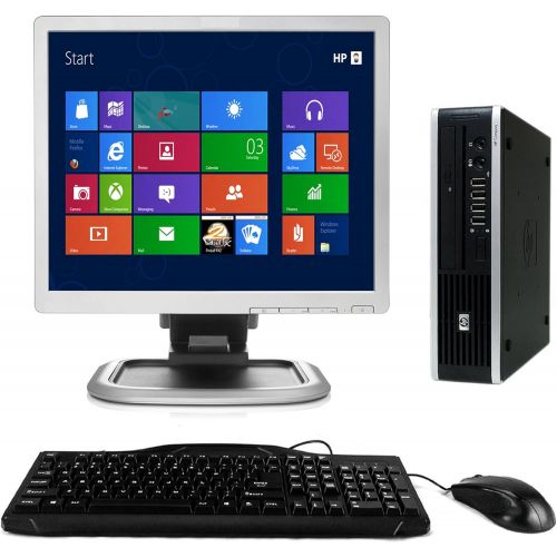  Amazon Renewed HP Elite 8000 USFF Windows 10 Desktop Computer C2D 3.0 PC 4GB 160GB DVD ROM WiFi 17 Inch LCD Monitor - Keyboard - Mouse (Renewed)