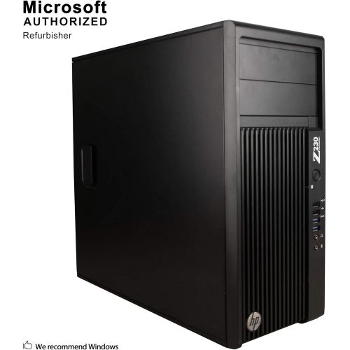  Amazon Renewed 2018 HP Z230 Business Workstation Tower Desktop Computer, Intel Quad-Core i7-4770 up to 3.9GHz, 8GB DDR3 RAM, 256GB SSD, DVDRW, Windows 10 Pro (Renewed)