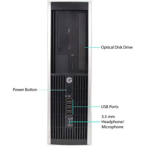  Amazon Renewed HP Elite Desktop Computer Tower PC Intel Ci5-2400, 8GB Ram, 2TB HDD, Wireless WiFi, Bluetooth Adapter, DVD-ROM, Keyboard Mouse 24 inches Dual LCD Monitor Brands Vary, Windows 10 CD