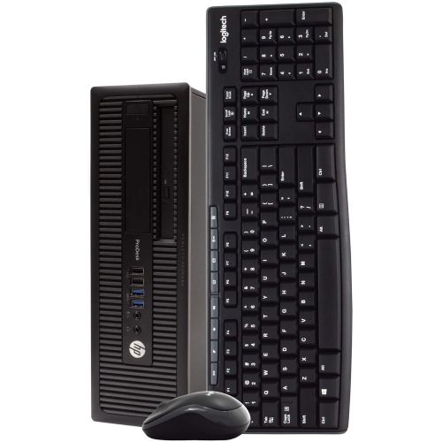  Amazon Renewed HP ProDesk 600G1 Desktop Computer PC, Intel Quad-Core i5, 500GB HDD Storage, 8GB DDR3 RAM, Windows 10 Pro, DVD, WiFi, New 24in Monitor, Wireless Keyboard and Mouse (Renewed)