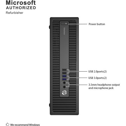  Amazon Renewed HP EliteDesk 800 G1 SFF Intel Core i7-4770 3.40Ghz 16GB RAM 240GB SSD and 3TB HDD Win 10 Pro (Renewed)