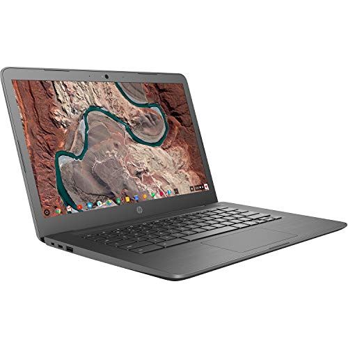  Amazon Renewed HP Chromebook 14-inch Laptop with 180-Degree Hinge, Touchscreen Display, AMD Dual-Core A4-9120 Processor, 4 GB SDRAM, 32 GB eMMC Storage, Chrome OS (14-db0060nr, Chalkboard Gray) (