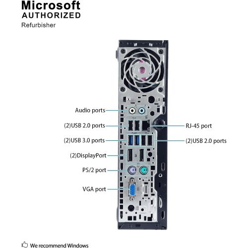  Amazon Renewed HP Elite 800G1 Ultra Small Desktop PC, Intel Quad Core i5-4570s Processor, 16GB RAM, 512GB Solid State Drive, Windows 10 Pro, DVD, HDMI, Bluetooth, Keyboard, Mouse, WiFi (Renewed)