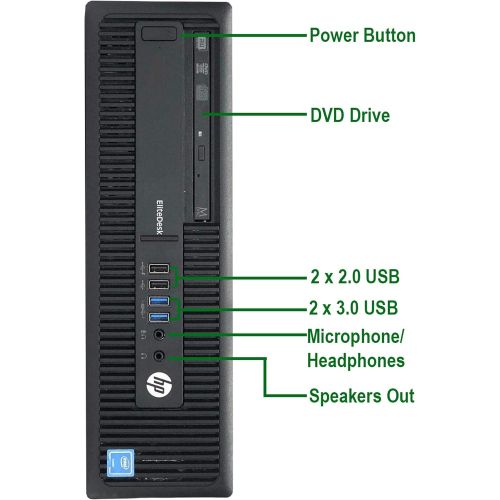  Amazon Renewed HP EliteDesk 800 G1 Small Form Desktop Computer - Intel i7-4770, 16GB Ram, 2TB SSD + 500GB HDD, WI-FI, NVIDIA GT 710 HDMI 4K Support, VGA - Windows 10 Pro (Renewed)