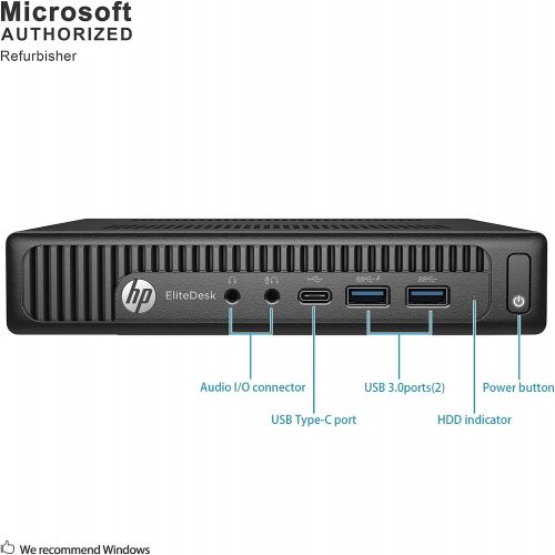  Amazon Renewed HP EliteDesk 800 G2 Mini Business Desktop PC Intel Quad-Core i5-6500T up to 3.1G,16GB DDR4,512GB SSD,VGA,DP Port,Windows 10 Professional 64 Bit-Multi-Language-English/Spanish (Rene