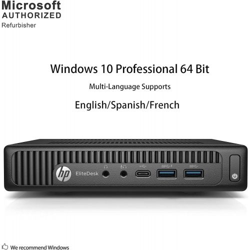  Amazon Renewed HP EliteDesk 800 G2 Mini Business Desktop PC Intel Quad-Core i5-6500T up to 3.1G,16GB DDR4,512GB SSD,VGA,DP Port,Windows 10 Professional 64 Bit-Multi-Language-English/Spanish (Rene