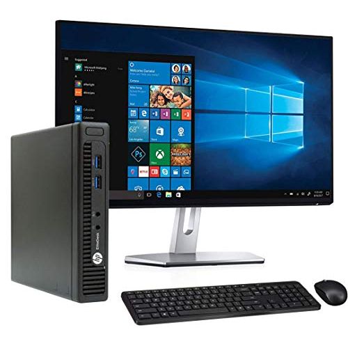  Amazon Renewed HP EliteDesk 800 G1 Tiny Computer Micro Tower PC, Intel Core i5 Processor, 16GB Ram, 250GB SSD,Wireless Keyboard & Mouse, WiFi Bluetooth, 22 FHD LED Monitor, Win 10 Pro (Renewed)