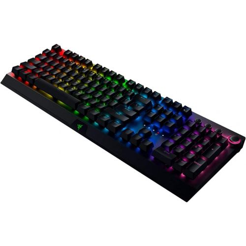  Amazon Renewed Razer BlackWidow Mechanical Wireless Gaming Keyboard: Green Mechanical Switches - Tactile & Clicky - Chroma RGB Lighting - Anti-Ghosting - Programmable Macro Functionality (Renewed