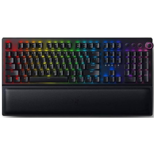  Amazon Renewed Razer BlackWidow Mechanical Wireless Gaming Keyboard: Green Mechanical Switches - Tactile & Clicky - Chroma RGB Lighting - Anti-Ghosting - Programmable Macro Functionality (Renewed