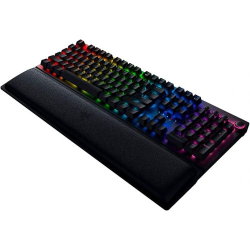  Amazon Renewed Razer BlackWidow Mechanical Wireless Gaming Keyboard: Green Mechanical Switches - Tactile & Clicky - Chroma RGB Lighting - Anti-Ghosting - Programmable Macro Functionality (Renewed