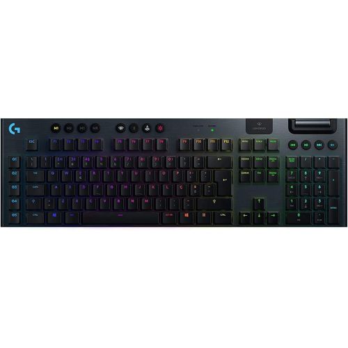  Amazon Renewed Logitech G915 Wireless Mechanical Gaming Keyboard -Tactile, Black (Renewed)