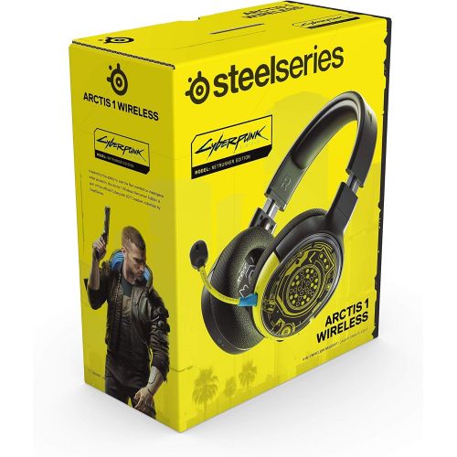  Amazon Renewed SteelSeries Arctis 1 Wireless Cyberpunk 2077 Limited Edition Gaming Headset - Compatible with PC, PS4, Nintendo Switch and Lite, Android ? Netrunner (Renewed)