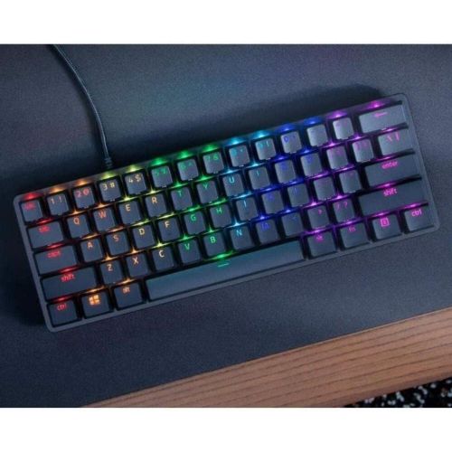  Amazon Renewed (Renewed) Razer Huntsman Mini 60% Gaming Keyboard: Clicky Optical Switches RZ-03-03390100 - Black