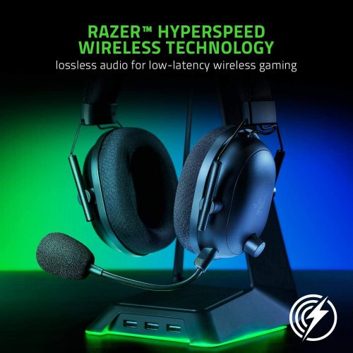  Amazon Renewed Razer BlackShark V2 Pro Wireless Gaming Headset: THX 7.1 Spatial Surround Sound, Detachable Mic, For PC, Mac, PS4, PS5, Switch- Black(Renewed)