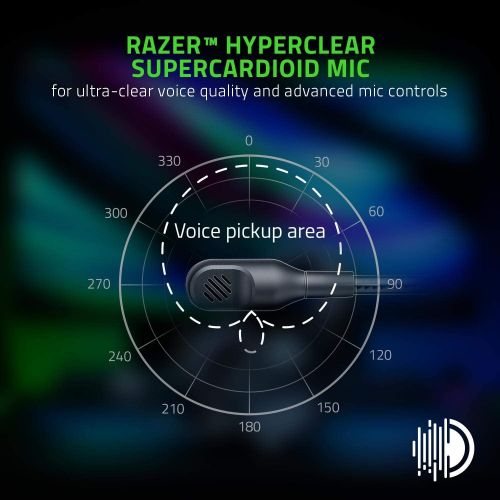  Amazon Renewed Razer BlackShark V2 Pro Wireless Gaming Headset: THX 7.1 Spatial Surround Sound, Detachable Mic, For PC, Mac, PS4, PS5, Switch- Black(Renewed)