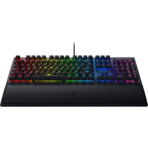  Amazon Renewed Razer BlackWidow V3 Mechanical Gaming Keyboard: Green Mechanical Switches - Tactile & Clicky - Chroma RGB Lighting - Compact Form Factor - Programmable Macro Functionality - USB Pa