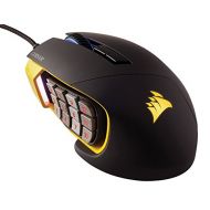 Amazon Renewed CORSAIR SCIMITAR Pro RGB - MMO Gaming Mouse - 16,000 DPI Optical Sensor - 12 Programmable Side Buttons - Yellow (Renewed)