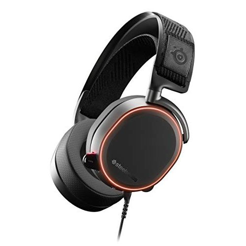  Amazon Renewed steelseries Arctis Pro High Fidelity Gaming Headset - Hi-Res Speaker Drivers - DTS Headphone:X v2.0 Surround for PC (Renewed)