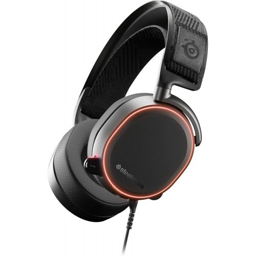  Amazon Renewed steelseries Arctis Pro High Fidelity Gaming Headset - Hi-Res Speaker Drivers - DTS Headphone:X v2.0 Surround for PC (Renewed)