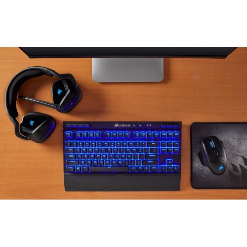  Amazon Renewed CORSAIR K63 Wireless Mechanical Gaming Keyboard, Backlit Blue Led, Cherry MX Red - Quiet & Linear (Renewed)