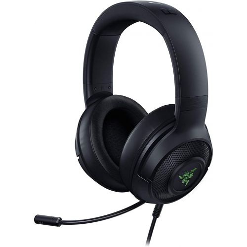  Amazon Renewed Razer Kraken V3 X Gaming Headset: 7.1 Surround Sound - Triforce 40mm Drivers - HyperClear Bendable Cardioid Mic - Chroma RGB Lighting - for PC - Classic Black (Renewed)