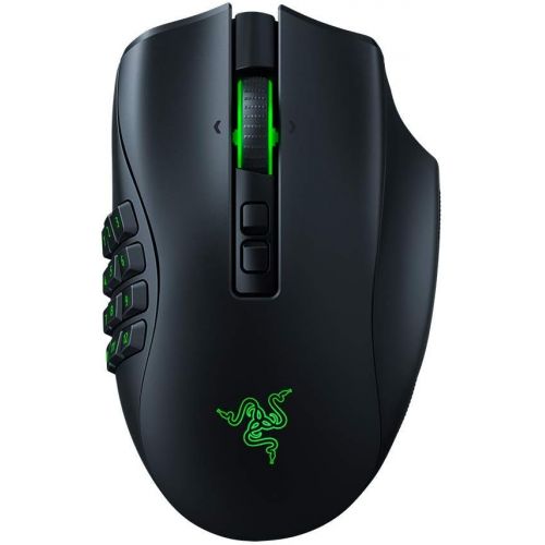  Amazon Renewed Razer Naga Pro Wireless Gaming Mouse: Interchangeable Side Plate w/ 2, 6, 12 Button Configurations - Focus+ 20K DPI Optical Sensor - Fastest Gaming Mouse Switch - Chroma RGB Lighti