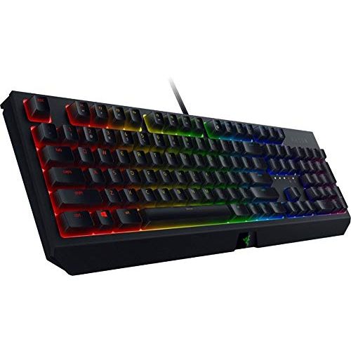  Amazon Renewed Razer BlackWidow Wired Gaming Mechanical Green Switch Keyboard with Chroma RGB Lighting (Renewed)