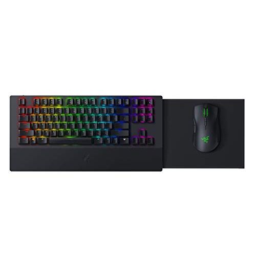  Amazon Renewed Razer Turret Wireless Mechanical Gaming Keyboard & Mouse Combo for PC & Xbox One: Chroma RGB/Dynamic Lighting - Retractable Magnetic Mouse Mat - 40hr Battery (Renewed)