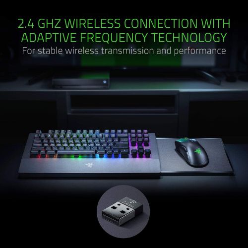  Amazon Renewed Razer Turret Wireless Mechanical Gaming Keyboard & Mouse Combo for PC & Xbox One: Chroma RGB/Dynamic Lighting - Retractable Magnetic Mouse Mat - 40hr Battery (Renewed)