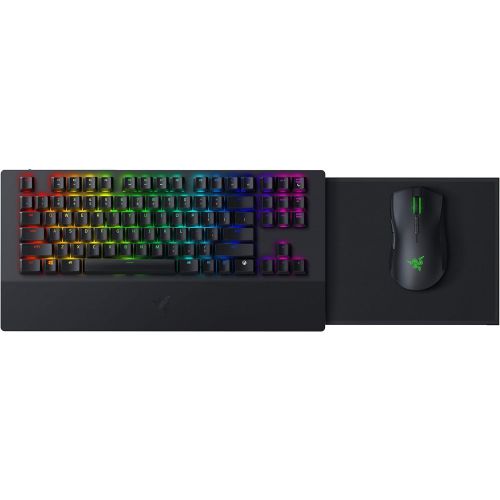  Amazon Renewed Razer Turret Wireless Mechanical Gaming Keyboard & Mouse Combo for PC & Xbox One: Chroma RGB/Dynamic Lighting - Retractable Magnetic Mouse Mat - 40hr Battery (Renewed)