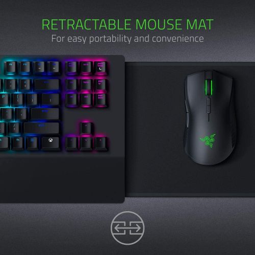  Amazon Renewed Razer Turret Wireless Mechanical Gaming Keyboard & Mouse Combo for PC & Xbox One: Chroma RGB/Dynamic Lighting - Retractable Magnetic Mouse Mat - 40hr Battery (Renewed)