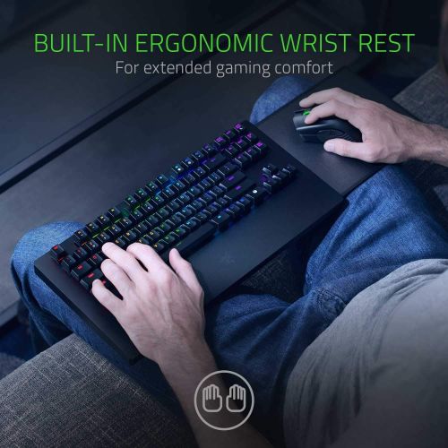  Amazon Renewed Razer Turret Wireless Mechanical Gaming Keyboard & Mouse Combo for PC & Xbox One: Chroma RGB/Dynamic Lighting - Retractable Magnetic Mouse Mat - 40hr Battery (Renewed)