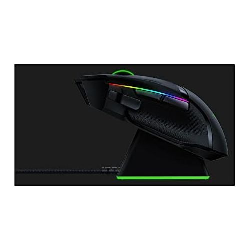  Amazon Renewed Razer Basilisk Ultimate Hyperspeed Wireless Gaming Mouse 20K DPI Optical Sensor Chroma RGB 11 Programmable Buttons Includes Charging Dock (Renewed)