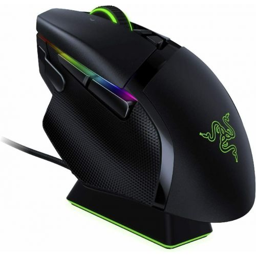  Amazon Renewed Razer Basilisk Ultimate Hyperspeed Wireless Gaming Mouse 20K DPI Optical Sensor Chroma RGB 11 Programmable Buttons Includes Charging Dock (Renewed)