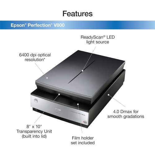  Amazon Renewed Epson Perfection V800 Photo scanner (Renewed)