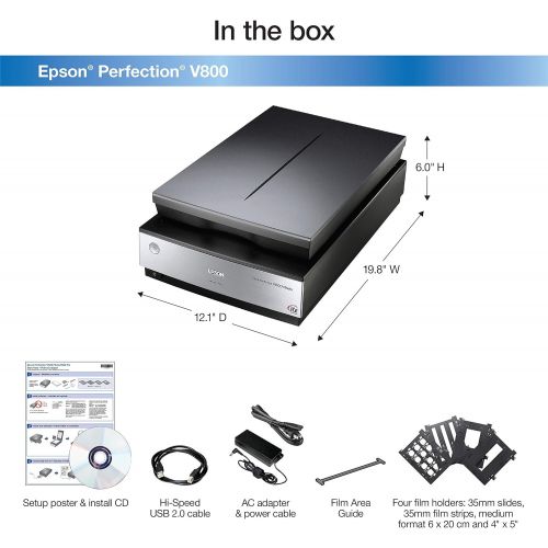  Amazon Renewed Epson Perfection V800 Photo scanner (Renewed)