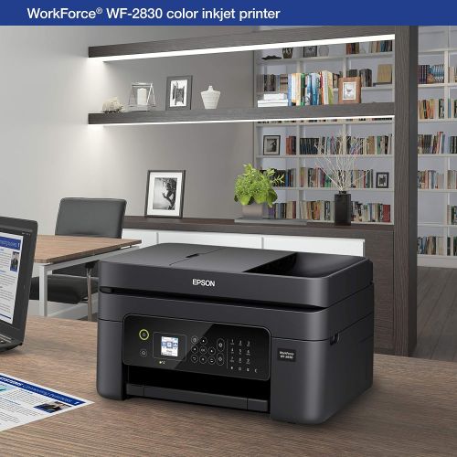  Amazon Renewed Epson Workforce WF-2830 All-in-One Wireless Color Printer with Scanner, Copier and Fax (Renewed)