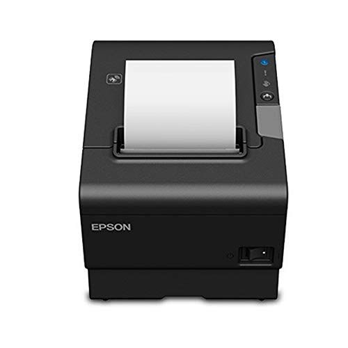  Amazon Renewed Epson C31CE94061 Epson, TM-T88VI, Thermal Receipt Printer, Epson Black, S01, Ethernet, USB and Serial Interfaces, Ps-180 Power Supply and Ac Cable (Renewed)