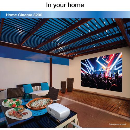  Amazon Renewed Epson Home Cinema 3200 4K PRO-UHD 3-Chip Projector with HDR (Renewed)