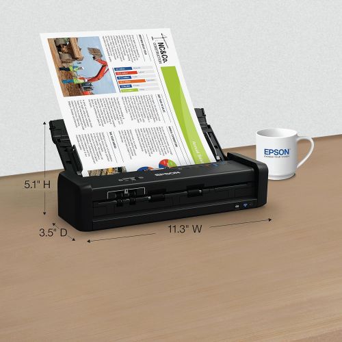  Amazon Renewed Epson Workforce ES-300W Wireless Color Portable Document Scanner with ADF for PC and Mac, Sheet-fed and Duplex Scanning (Renewed)