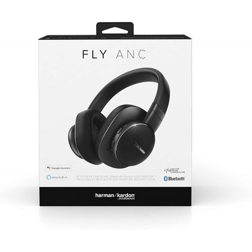  Amazon Renewed Harman Kardon FLY ANC Wireless Over-Ear Noise-Cancelling Headphones - Black (Renewed)