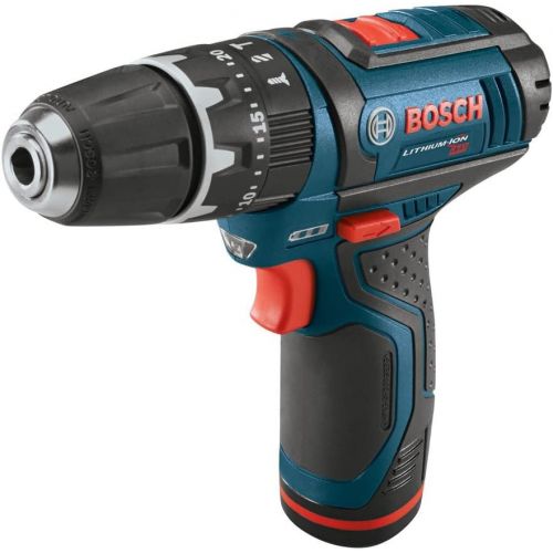  Bosch CLPK241-120-RT 12V MAX Cordless Lithium-Ion 3/8 in. Hammer Drill & Impact Driver Combo Kit (Renewed)