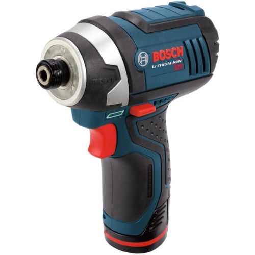  Bosch CLPK241-120-RT 12V MAX Cordless Lithium-Ion 3/8 in. Hammer Drill & Impact Driver Combo Kit (Renewed)